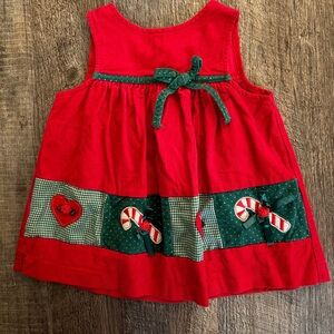 VINTAGE Y2K Red Corduroy Holiday Dress
